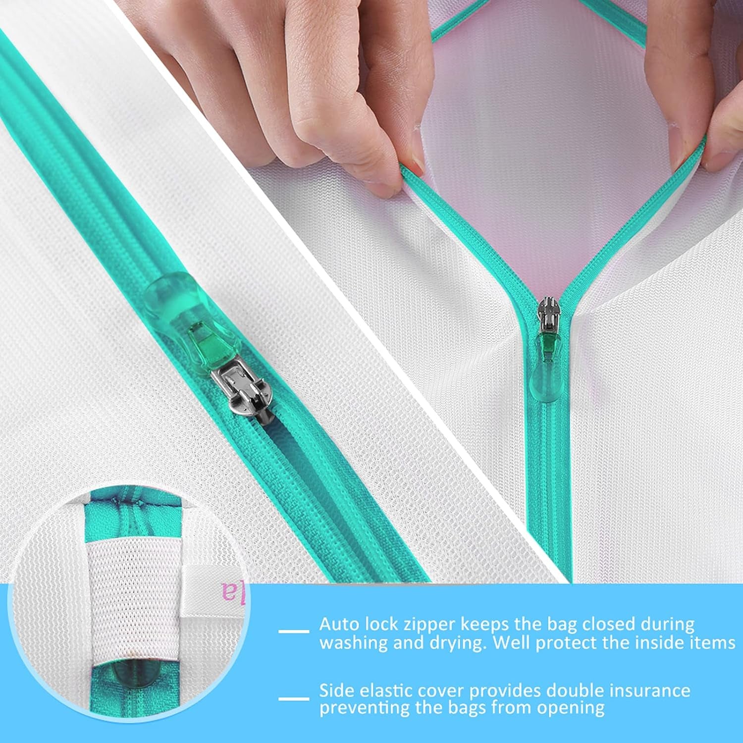 Bra Wash Bags, 4 Pack Underwear Laundry Mesh Bags for Delicates Baby Cloth Sock