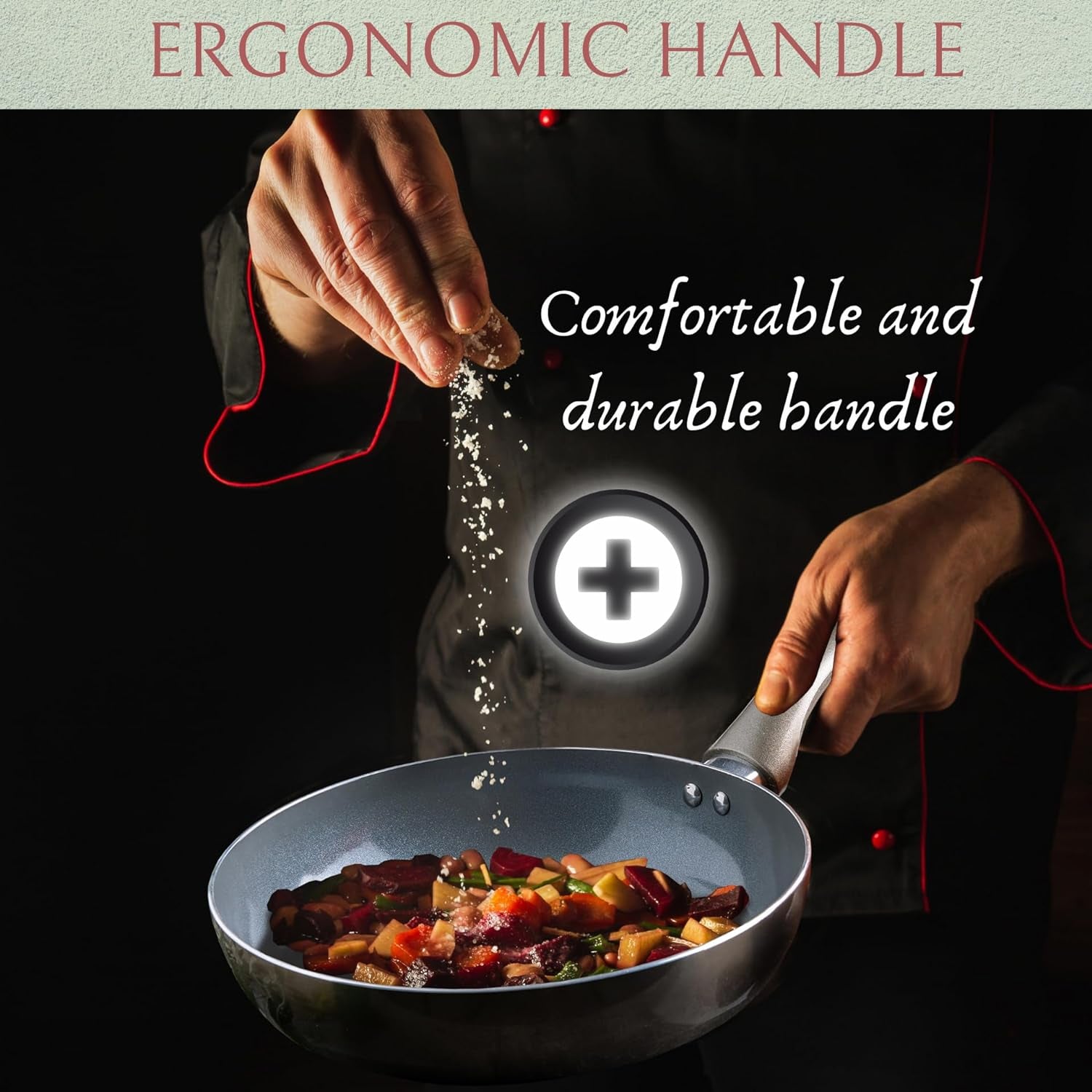 6 Piece Nonstick Cookware Set, Aluminum Pots and Pans, Induction Cookware Pots and Pans Set with Glass Lid, Home Kitchen Ware Pots Pan Set with Non-Stick Coating, Ptfe/Pfoa Free.