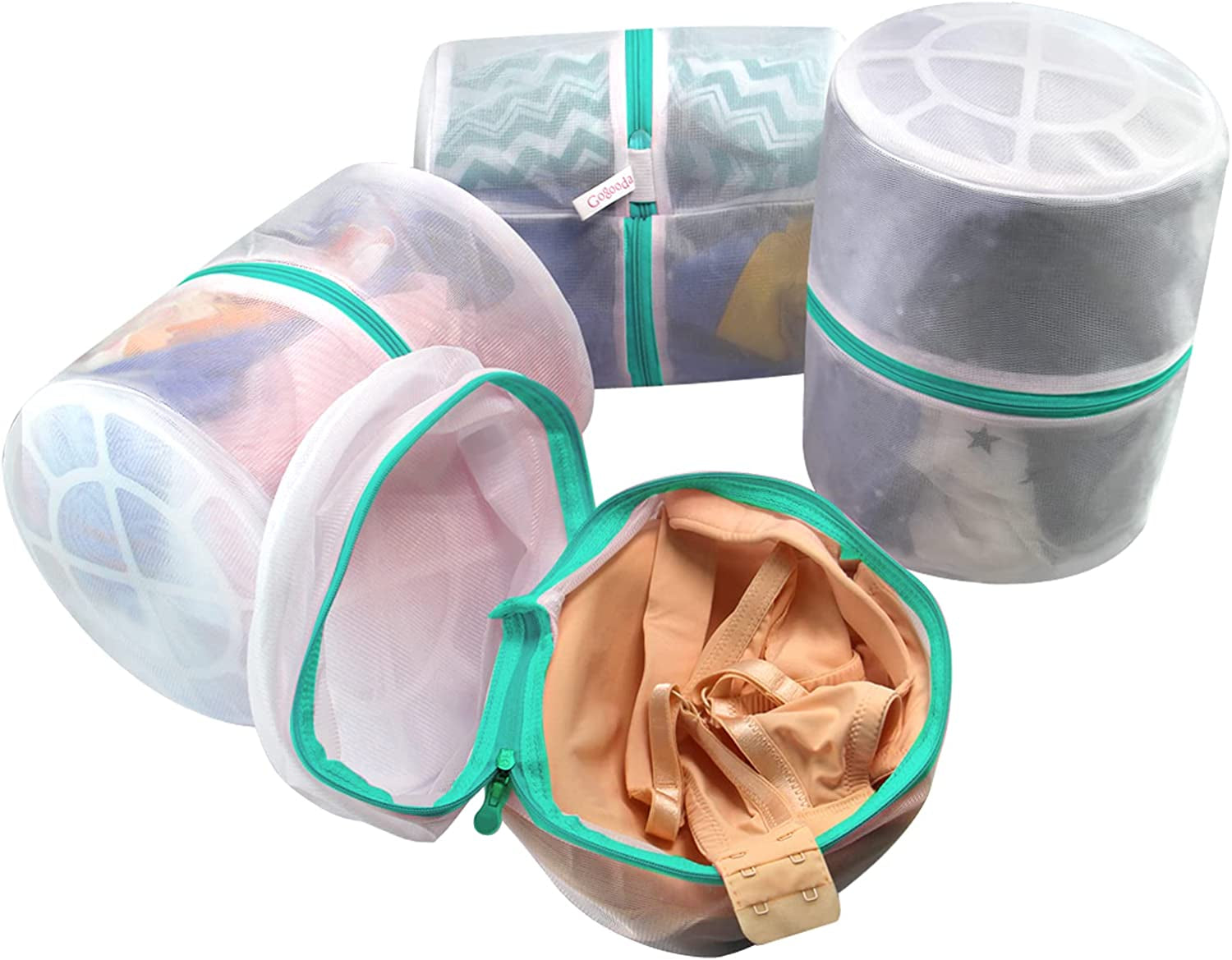 Bra Wash Bags, 4 Pack Underwear Laundry Mesh Bags for Delicates Baby Cloth Sock
