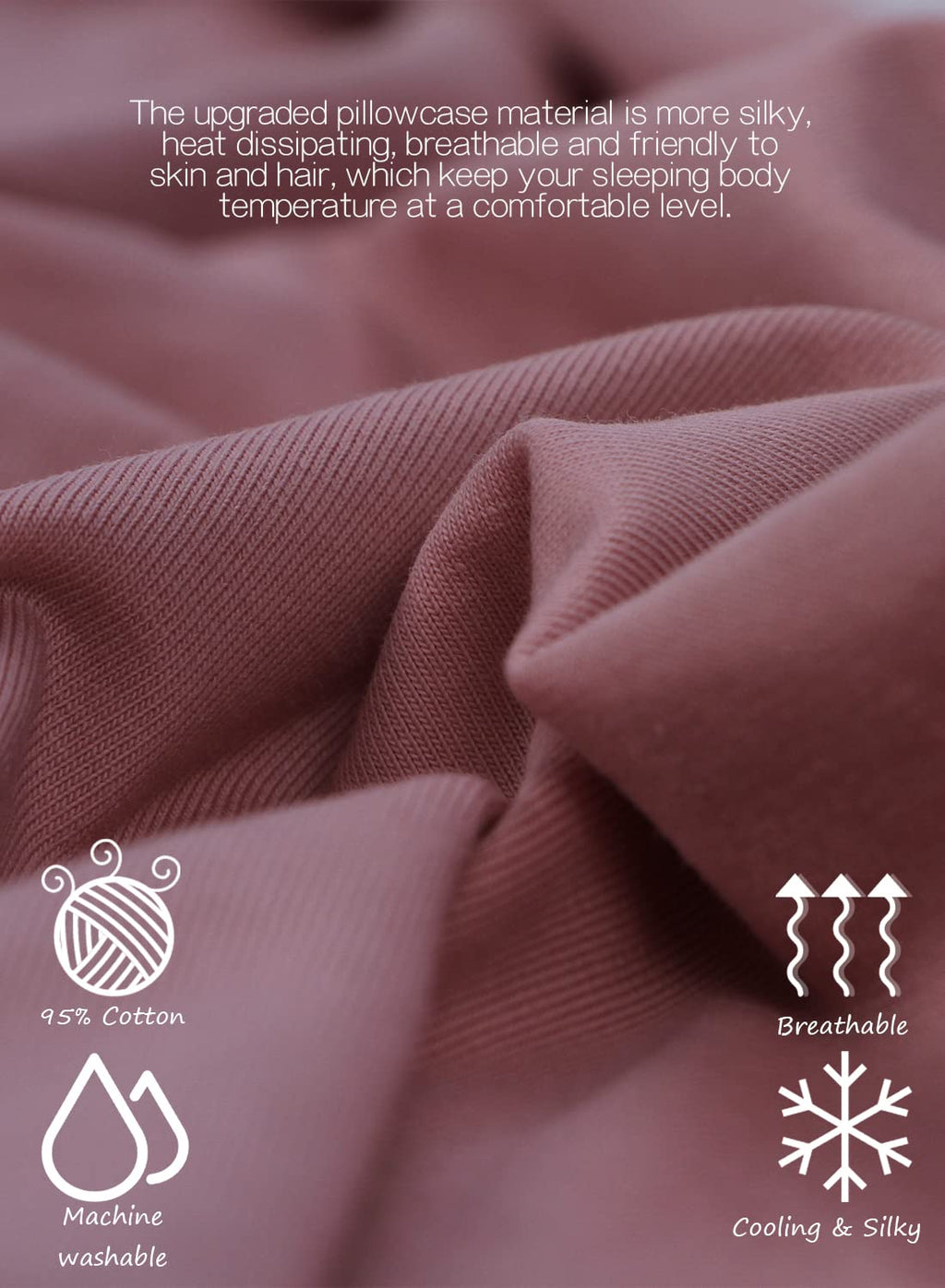 Pregnancy Body Pillow with Jersey Cover,C Shaped Full Body Pillow for Pregnant Women