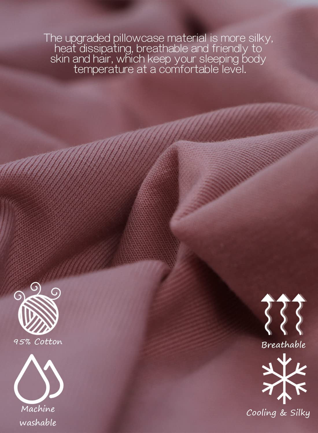 Pregnancy Body Pillow with Jersey Cover,C Shaped Full Body Pillow for Pregnant Women